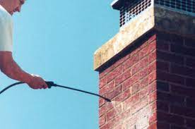 Carbon monoxide safety inspection on gas chimney in Hicksville, New York